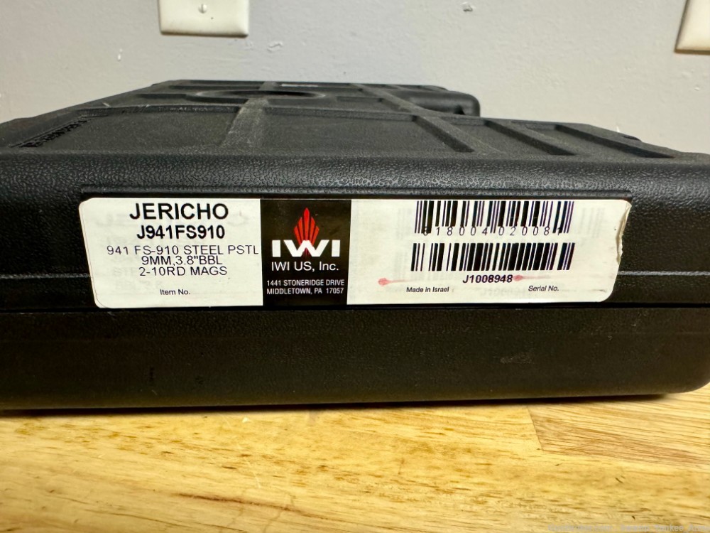 IWI Jericho 941 FS-910, 3.8 bbl, 9MM, lightly used!-img-15