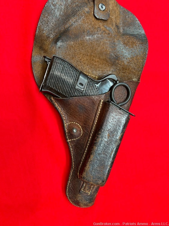 1953 CZ 52 7.62x25 TOKAREV PISTOL W/LEATHER HOLSTER 2 8RD MAGS CLEANING ROD-img-14