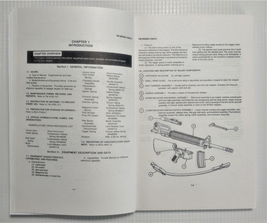 NEW USMC TM 05538C-23&P/2 M16A2 5.56MM Tech Manual Reprint - FREE SHIP -img-3