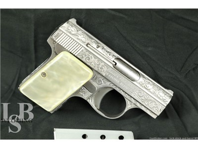 Highly Engraved Bauer Firearms Automatic .25 Auto 2.1” Semi-Auto Pocket 