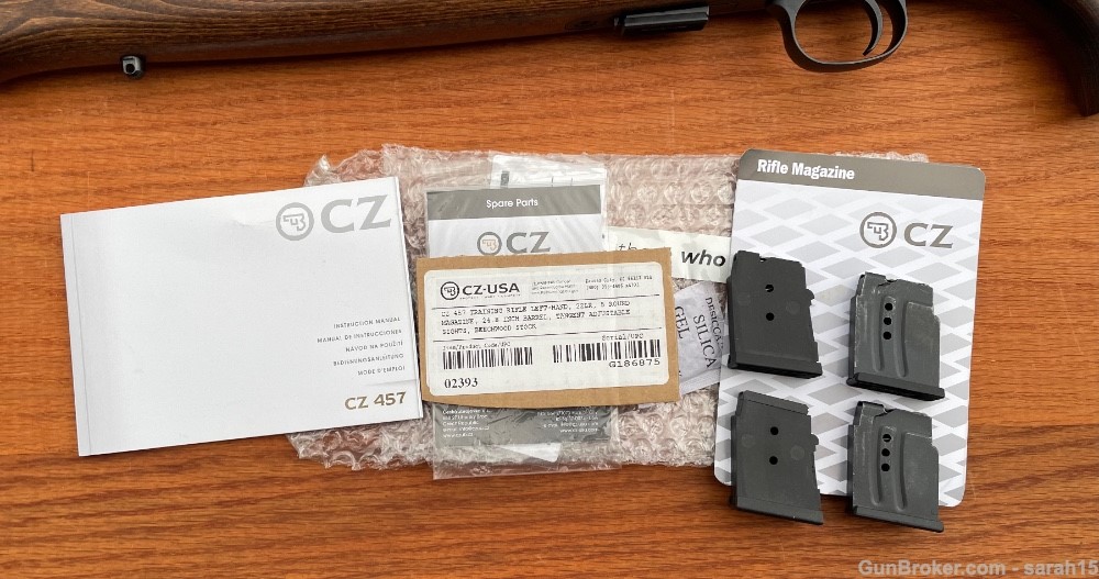 CZ-USA CZ457 .22 LR LEFT HAND Adjustable Sight BEECHWOOD 5 Mag DISCONTINUED-img-5