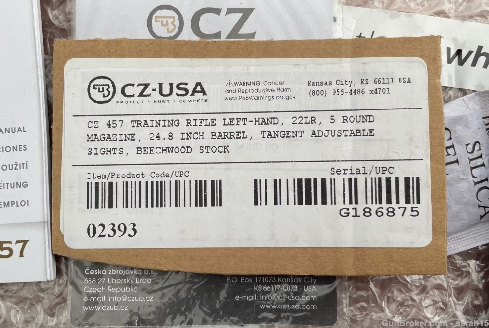 CZ-USA CZ457 .22 LR LEFT HAND Adjustable Sight BEECHWOOD 5 Mag DISCONTINUED-img-6