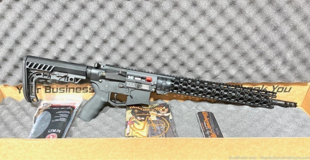 Unique-ARS SLIMHEXRIFLE15 Ultra-Light 5.56x45mm NATO Caliber with 16" Barre-img-1