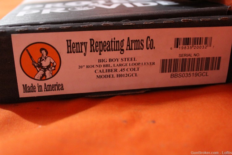 Henry Big Boy Steel .45Colt NEW! Free Layaway!-img-1