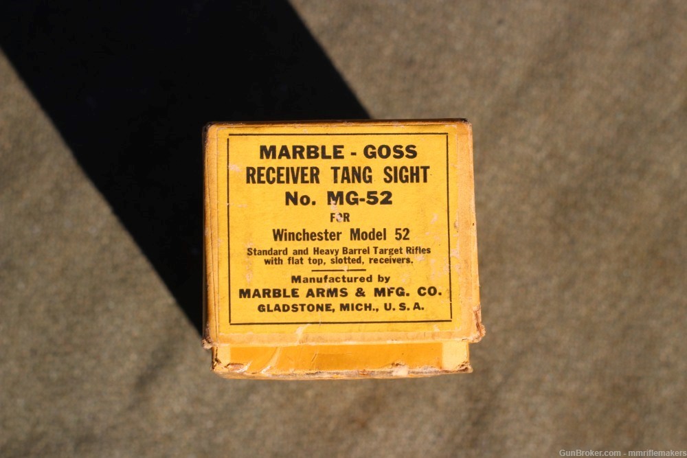 Marble - Goss Receiver Tang Sight MG-52-img-2