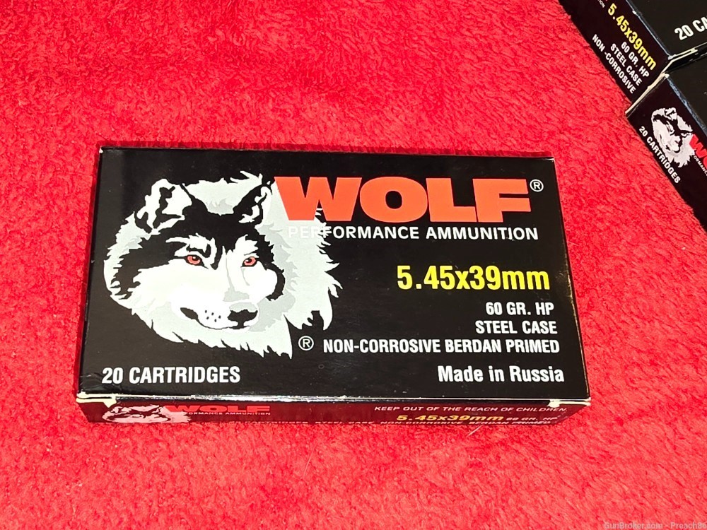 5.45x39 Ammo 420 Rds. Wolf 60gr Hollow Point Ak74 & Ammo Can-img-1