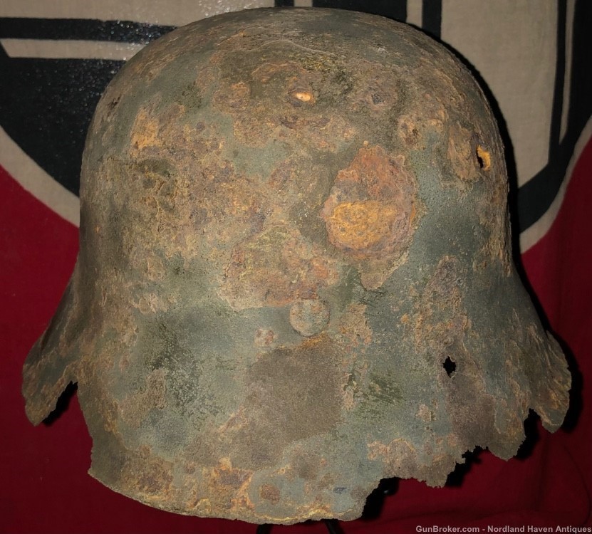 Original WW2 German SS M42 Uniform Helmet Battlefield Excavation Germany-img-8