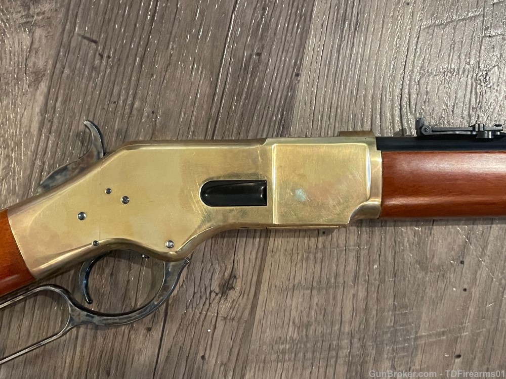 Uberti 1866 yellow boy .45 LC short rifle 16" brass receiver Winchester -img-3