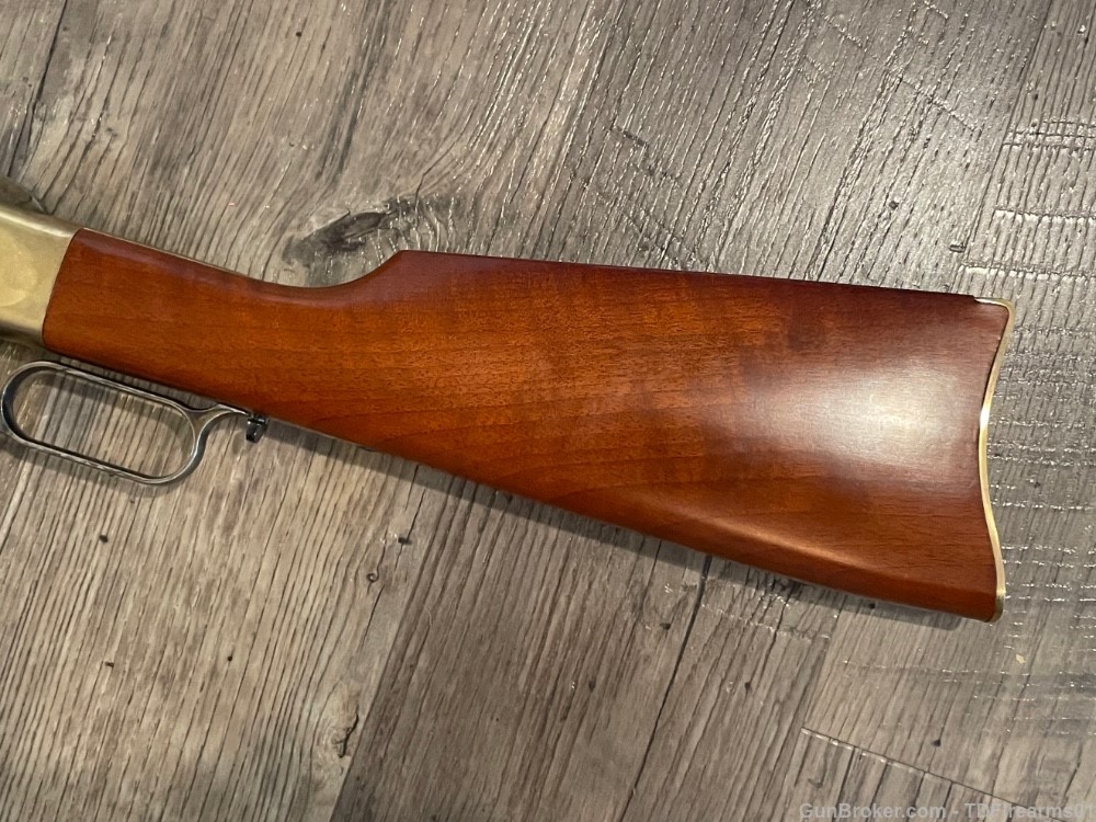 Uberti 1866 yellow boy .45 LC short rifle 16" brass receiver Winchester -img-5