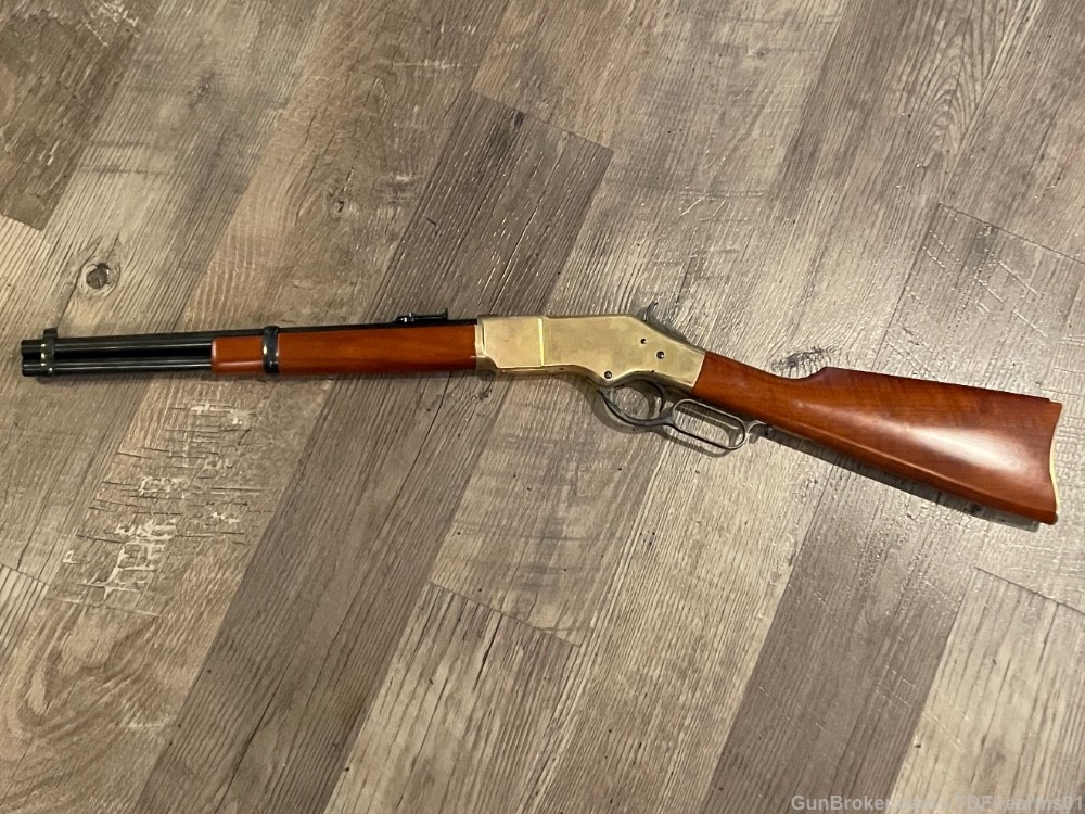 Uberti 1866 yellow boy .45 LC short rifle 16" brass receiver Winchester -img-0
