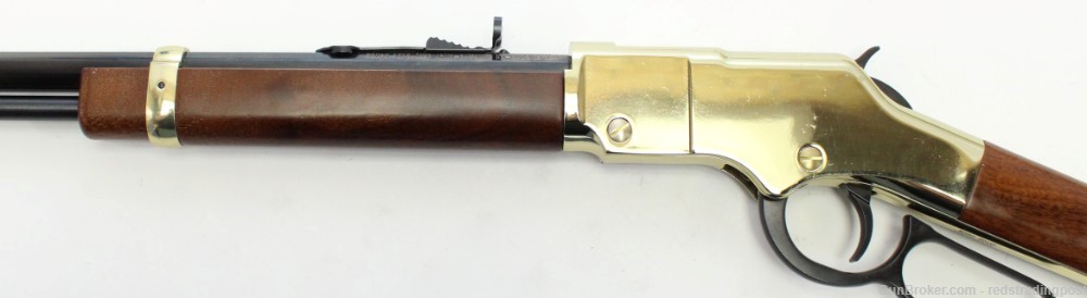 Henry Golden Boy 20" Octagonal Barrel 17 HMR Brass Lever Rifle H004V-img-6