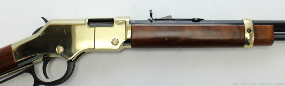 Henry Golden Boy 20" Octagonal Barrel 17 HMR Brass Lever Rifle H004V-img-2