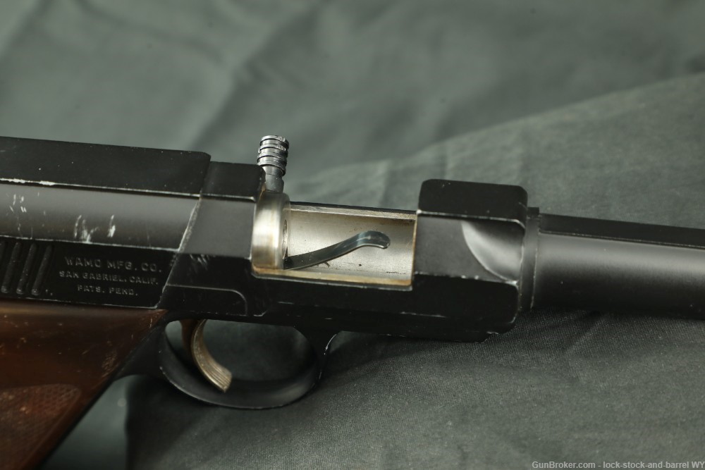 WAMO Powermaster Match .22 LR 4.75” Single Shot Auto Eject Pistol 1956 C&R-img-15