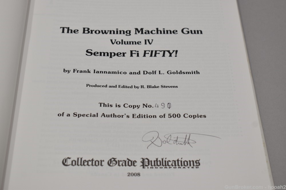 The Browning Machine Gun Vol IV HC Book Collector Grade Pub 1/500 Signed-img-3