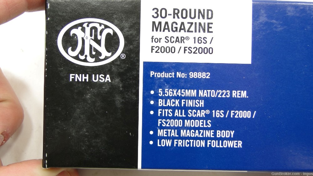 (5 TOTAL) FN SCAR 16S FACTORY 223 REM / 5.56 NATO BLACK MAGAZINE 98882-img-5