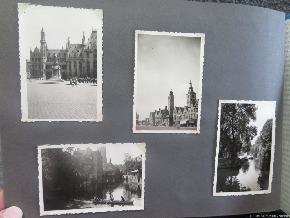 ORIGINAL VINTAGE WWII GERMAN PHOTO ALBUM-TROOPS-TANKS-RUBBLE-TRAINS-POW's-img-31