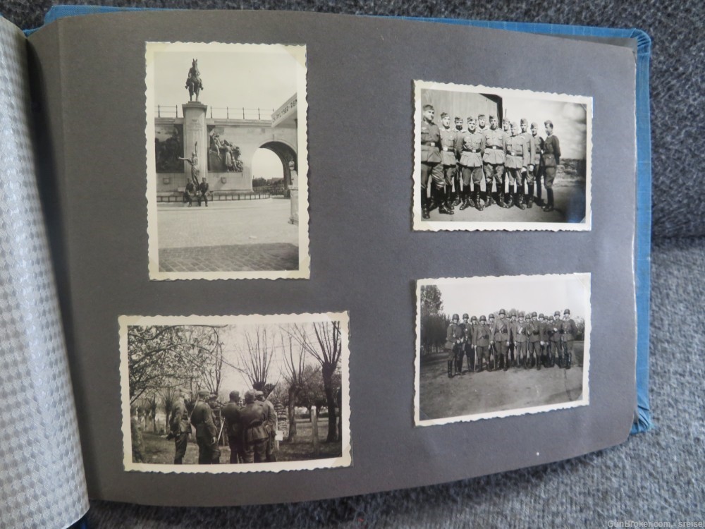 ORIGINAL VINTAGE WWII GERMAN PHOTO ALBUM-TROOPS-TANKS-RUBBLE-TRAINS-POW's-img-30