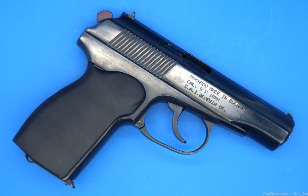 Bulgarian Makarov 9x18 Service Pistol CAI w/Holster, Spare Magazine-img-2