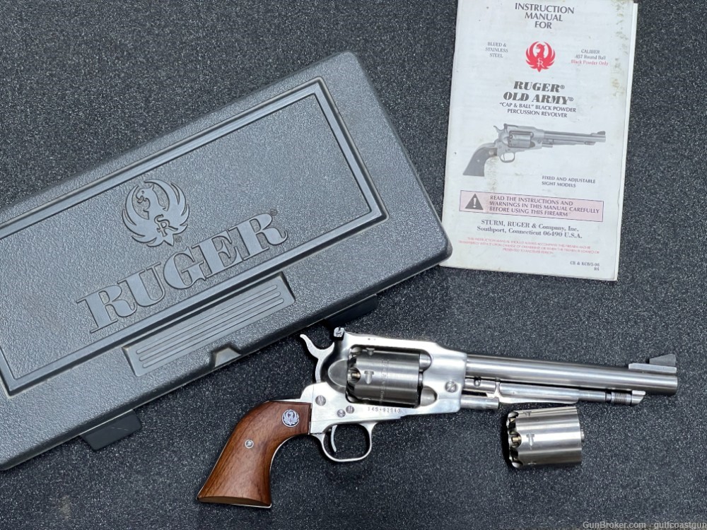 Ruger Old Army .457 Black Powder Revolver 01404 KBP-7 Stainless-img-2