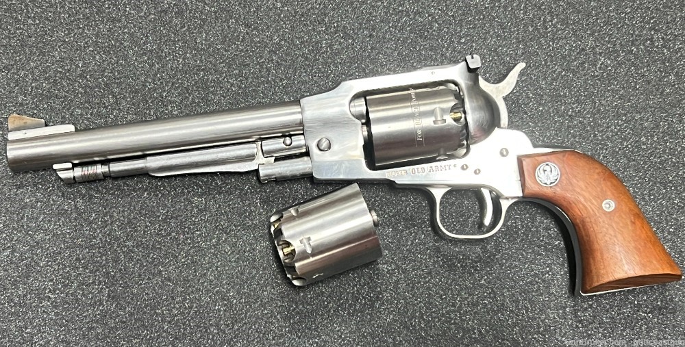 Ruger Old Army .457 Black Powder Revolver 01404 KBP-7 Stainless-img-1