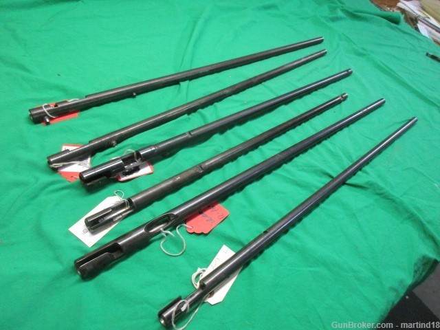 Lot containing 6 22-Caliber Barreled Actions Winchester Remington Savage-img-0