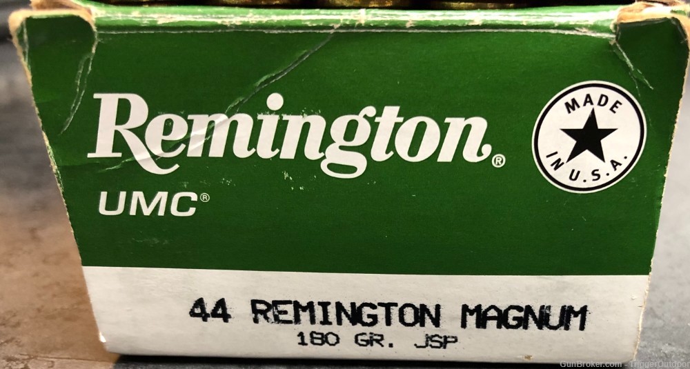 Remington Ammunition 23744 UMC 44 Rem Mag 180 gr Jacketed Soft Point 50rnds-img-0