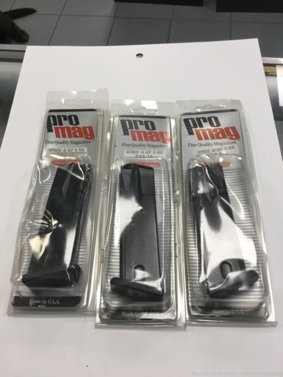 3 - EAA 14 Witness 45 ACP 10 rd Mags (pro mag) -img-0