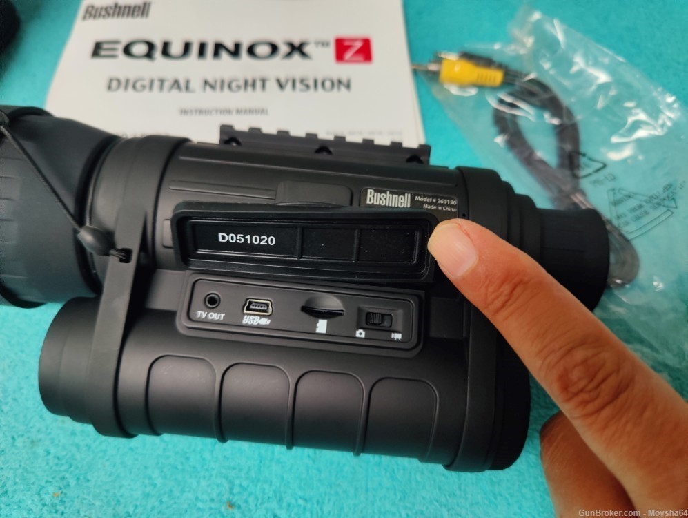 Bushnell 6x50 Equinox Z Digital Night Vision Monocular Model 260150-img-1