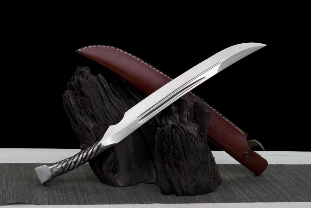 Full Tang Handmade Folded Pattern Steel Japanese Samurai Sword-img-5
