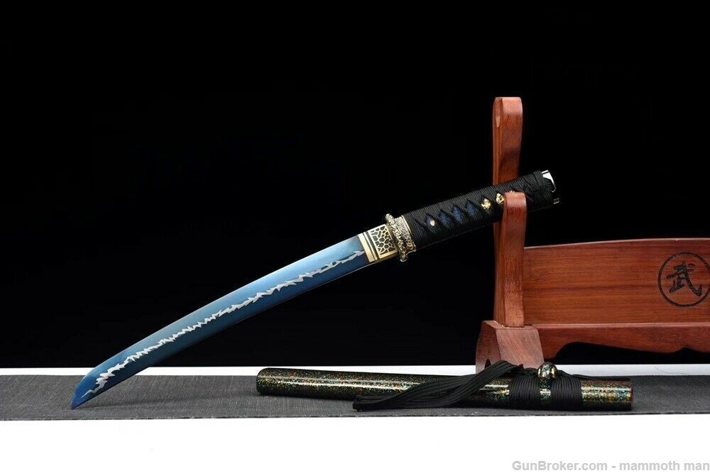 Forged Japanese sword Blue Manganese Steel-img-1