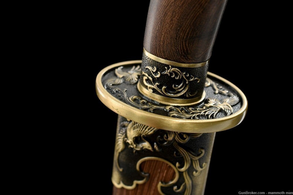 Chinese Qing Dynasty Handmade damascus steel sword-img-0