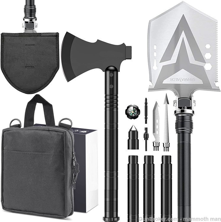AXE Tactical Shovel Camping Shovel Hatchet Combo-img-2