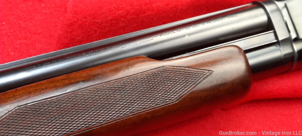 Winchester Model 12, solid rib, full choke with 30" barrel 1952 production -img-58