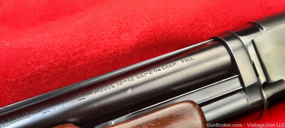 Winchester Model 12, solid rib, full choke with 30" barrel 1952 production -img-57