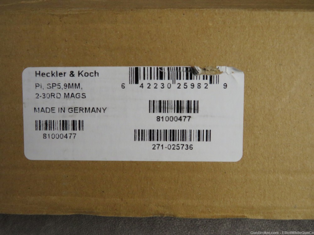 Heckler & Koch SP5 in 9mm! New in Box! Penny Bid! NR!-img-14