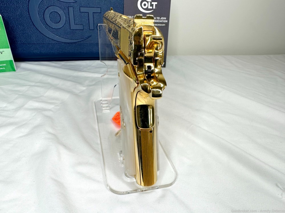 Colt 1911 24k GOLD ENGRAVED custom -img-8