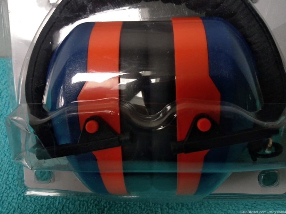 Beretta GridShell Earmuff Ear Protection Blue / Orange made in Italy-img-7