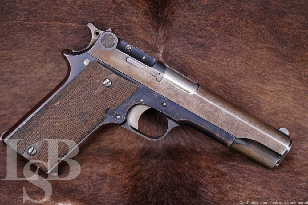 Star Model 1920 Military 9mm Largo .38 ACP SA Semi Auto Pistol, C&R-img-0