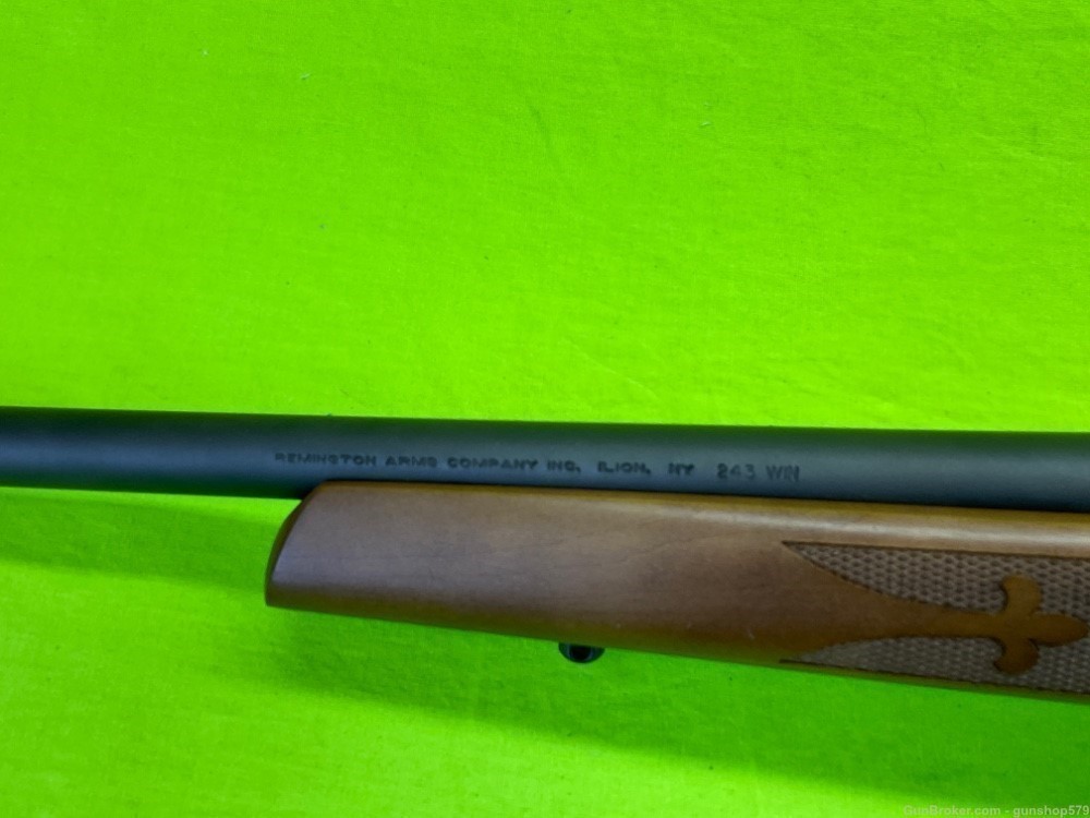 Remington 700 ADL 243 Winchester Matte Blue Hardwood DNZ Mount Bolt Action -img-14