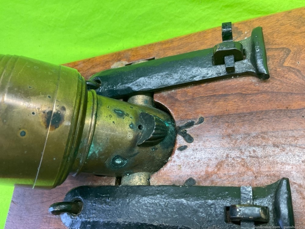 Replica Coehorn Brass Mortar 2 1/4 Bore 2.34” Weighs 15 Pounds Civil War -img-3