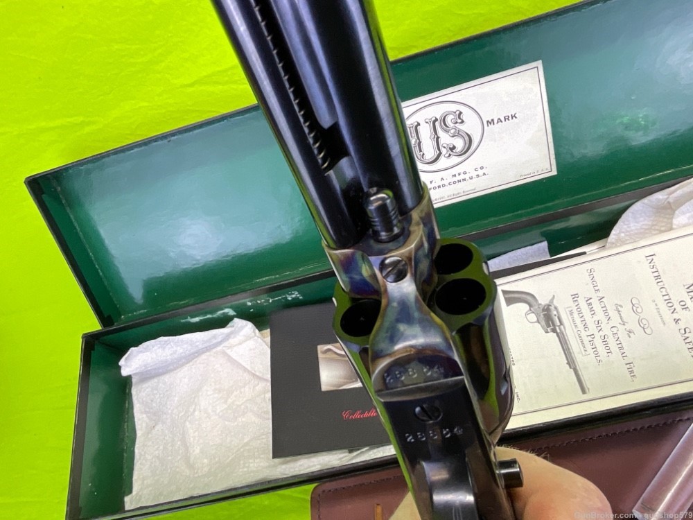 RARE USFA Colt SAA Single Action Carbine 16 In 45 Stock & Scabbard 1873 -img-33