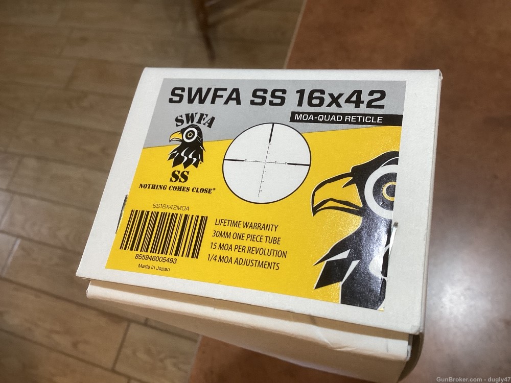 SWFA Super Sniper 16x w/sunshade brand new in box-img-0