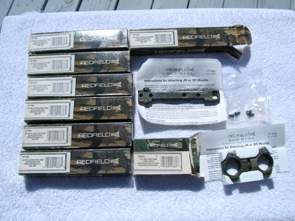 Remington 7600 camo redfield bases and rings-img-0
