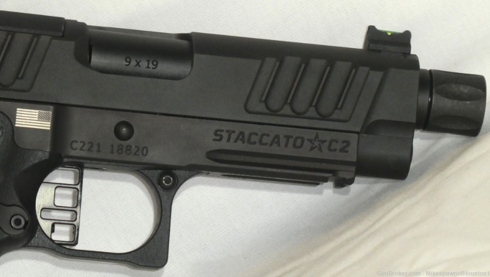 Staccato 2011 C2 Optic Ready Carry AL Frame 9MM Semiauto Pistol w/3-Mags-img-4