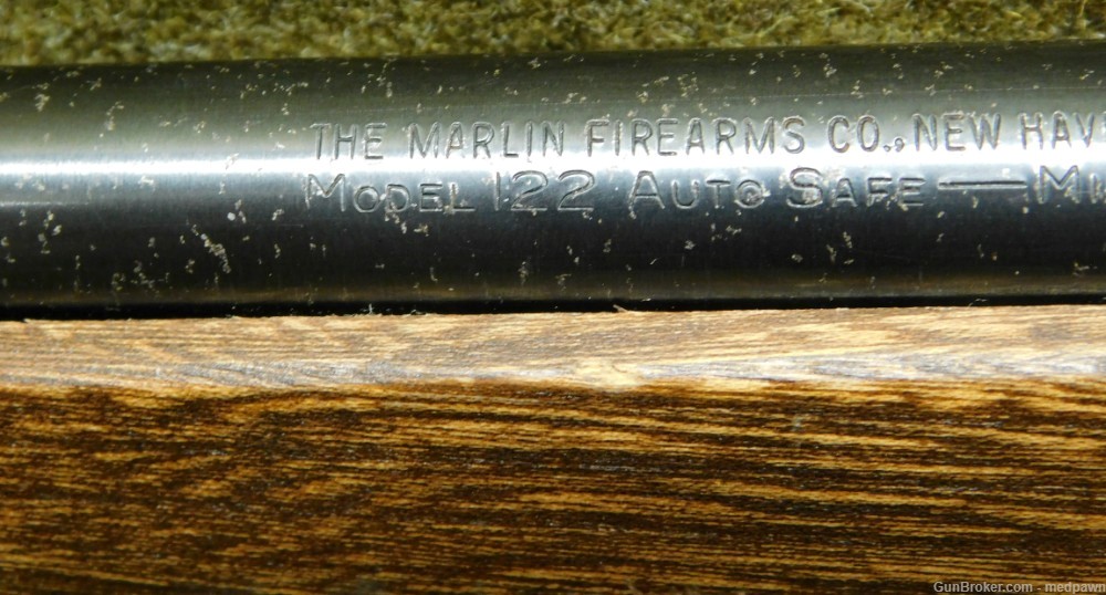 Marlin Model 122 Auto Safe Single Shot 22 S-L-LR Bolt Action-img-3