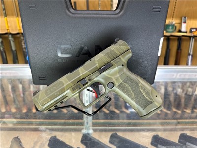 Canik TP9SF 9mm Reptile Green Camo W/ Case & Two Mags FAST SHIPPING