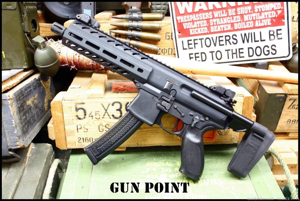 Custom Sig Sauer MPX Pistol in Caliber 9mm *Penny* Star Bid No Reserve ! -img-1