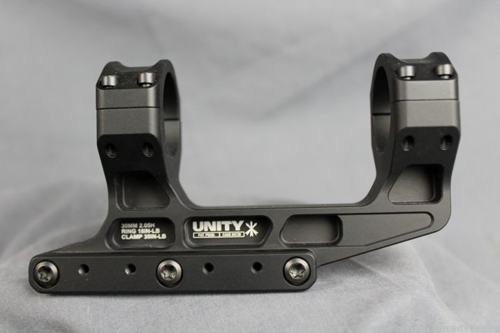 UNITY TACTICAL FAST LPVO 30mm MOUNT w/OFFSET OPTIC MOUNT and ADAPTOR PLATE-img-1