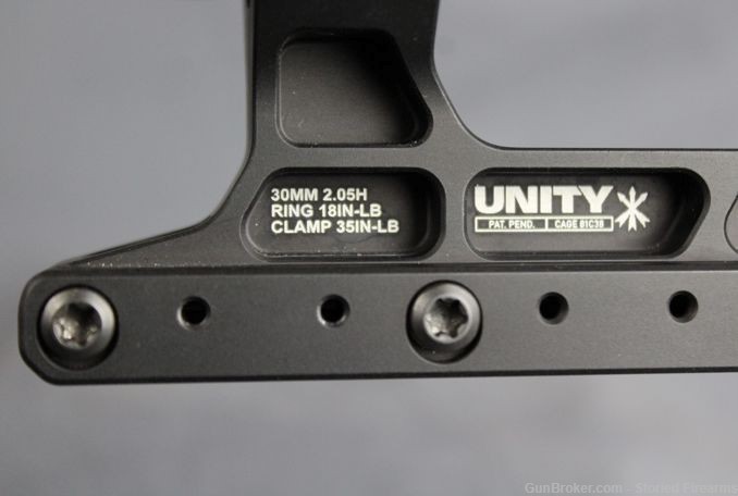 UNITY TACTICAL FAST LPVO 30mm MOUNT w/OFFSET OPTIC MOUNT and ADAPTOR PLATE-img-3