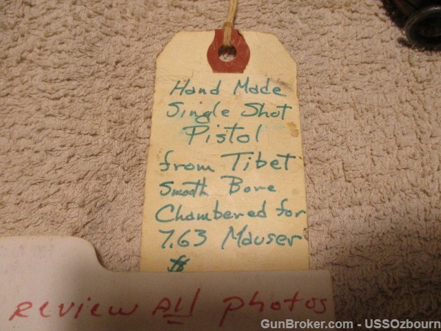 Tibet Hand Made Single Shot Pistol Collector Item Only-img-1